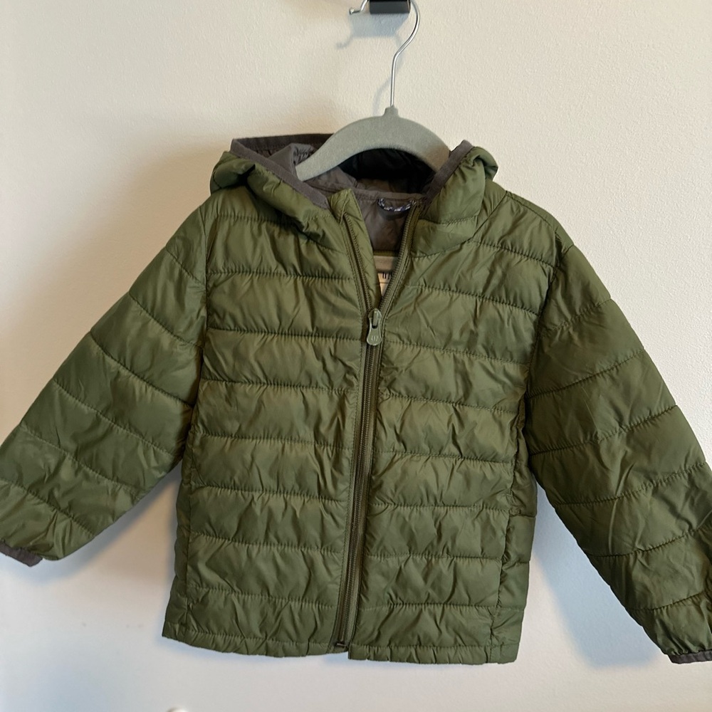 Baby gap Green Quilted Hooded puffer  Jacket